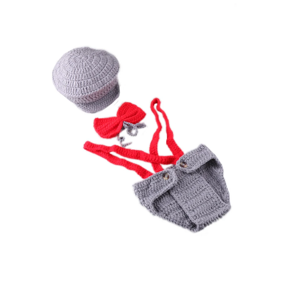 

Newborn Photo Photography Prop Baby Monthly Outfits Infant Boy Girl Cute Handmade Knitted Woven Costumes