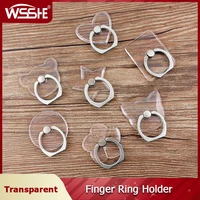 transparent finger ring holder cellphone bracket cellular support universal stent stand for iphone samsung smartphone kickstand