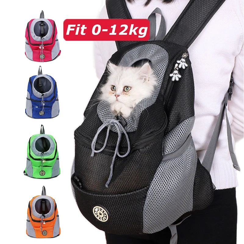 

Dog Carrier Bag Outdoor Breathable Cat Travel Bag Out Double Shoulder Portable Pet Teddy Puppy Chest Backpack Dog Travel Bag Set