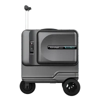 2021 cabin size airplane allowed smart riding suitcase with usb output interface smart luggage scooter