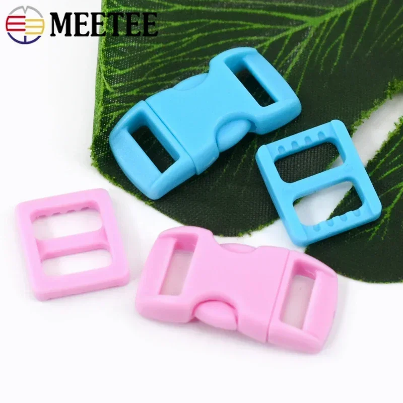 Пластиковая пряжка с застежкой 10 мм тройной скользящий слайдер кольцевая