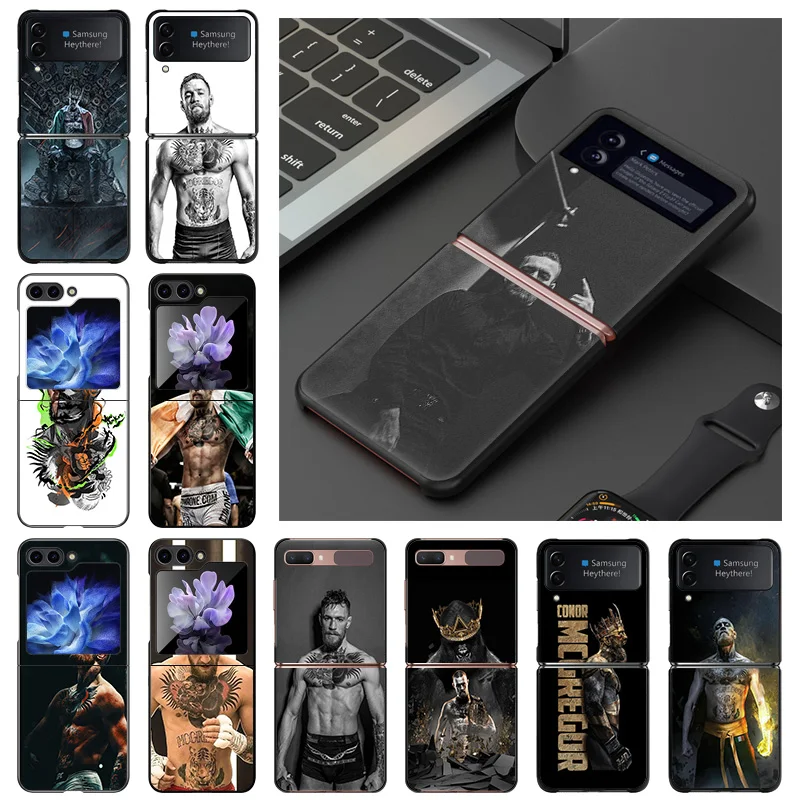 Жесткий чехол для Samsung Galaxy Z Flip5 Flip3, флип-чехол для телефона, черный чехол для телефона