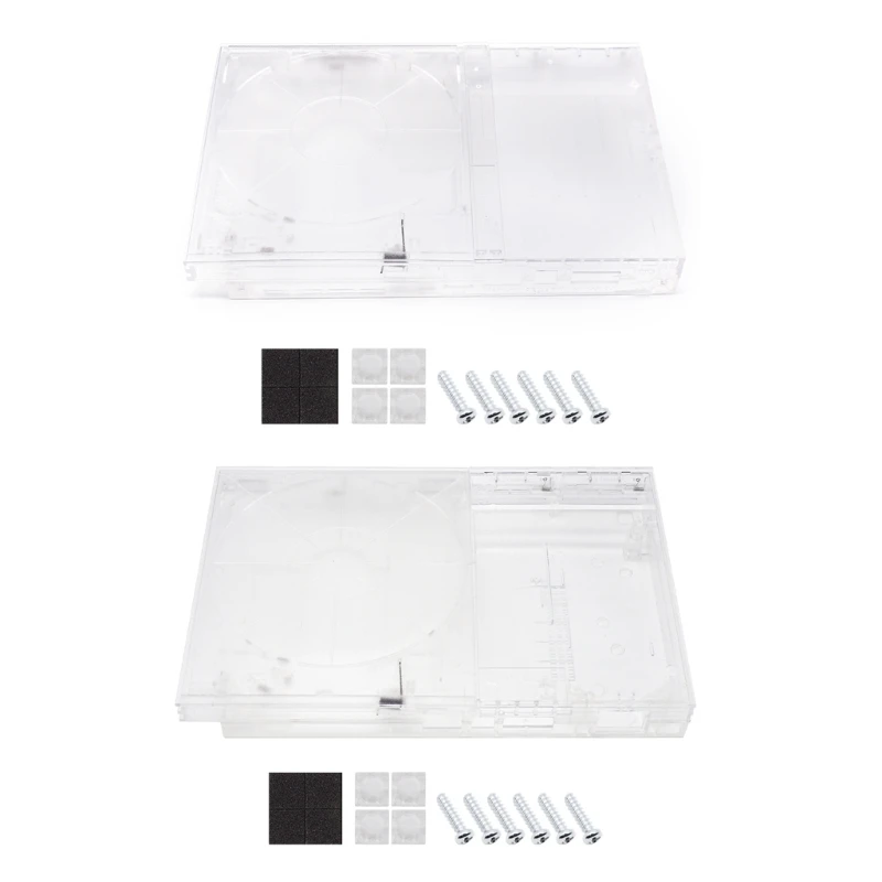 

Protective-Case Fit for PS2 Slim 9XXXX 7XXXX Series Game Console Host Top Shell Replacement Clear Housing Flip Top Cover