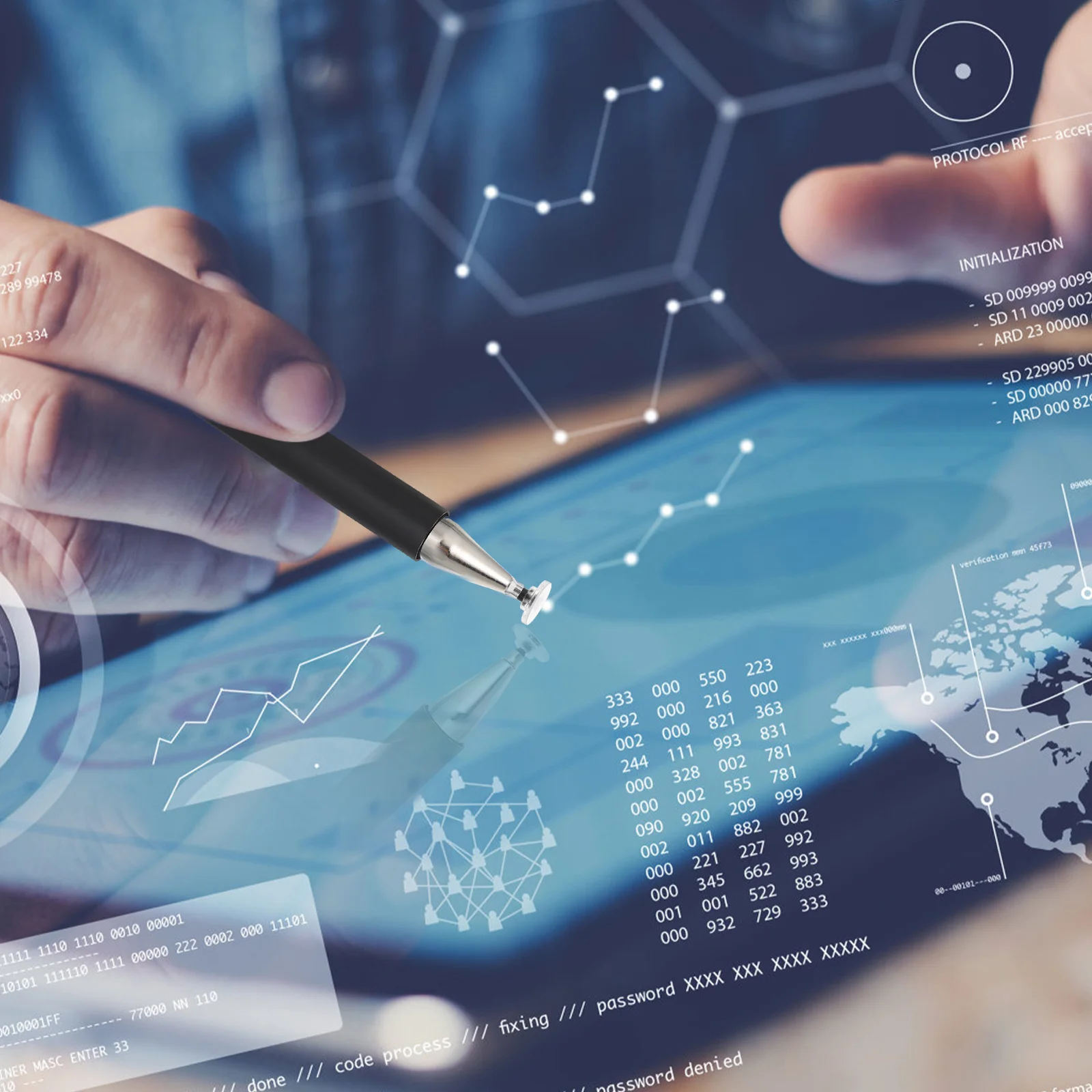 Наконечники стилуса дисковая ручка емкостная присоска ткань из проводящего