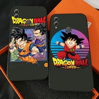 dragon ball cartoon phone case for huawei honor 7a 7x 8 8x 8c 9 v9 9a 9x 9 lite 9x lite carcasa liquid silicon funda black