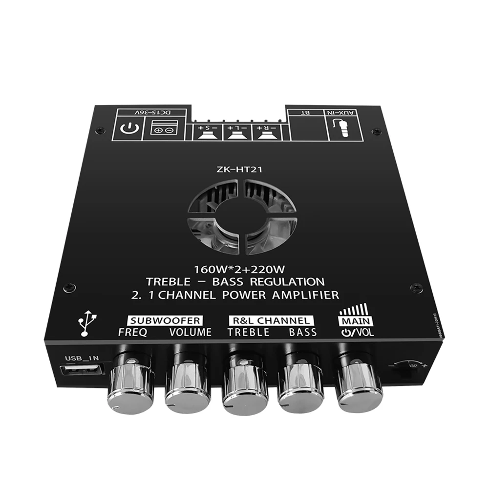ZK-HT21 цифровой модуль усилителя с сабвуфером TDA7498E мощности звука 160WX2 + 220W