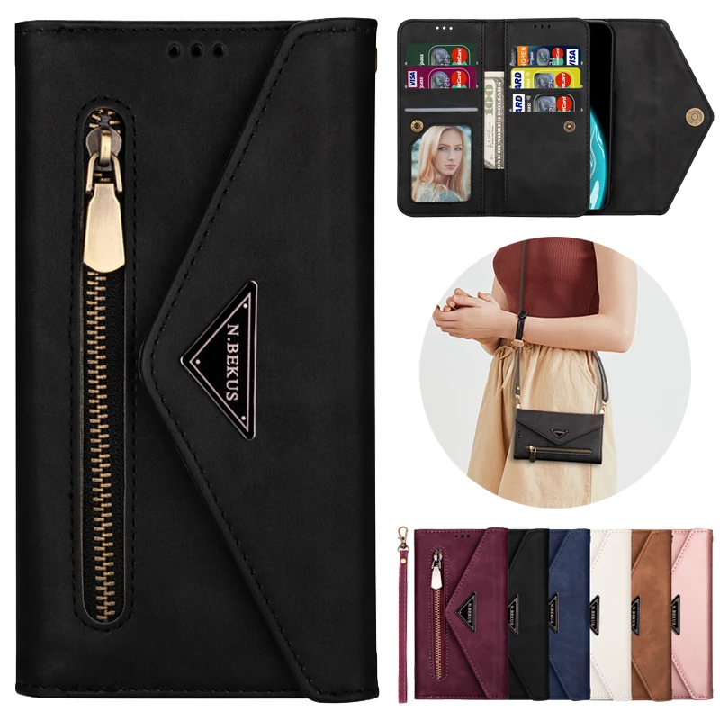 

Wallet Multi Function Leather Case For Huawei P40/P30/P20 Lite/Pro P Smart 2019 Mate 30/20/10 Lite/Pro Y6/Y7 2019 Honor 8A 20S