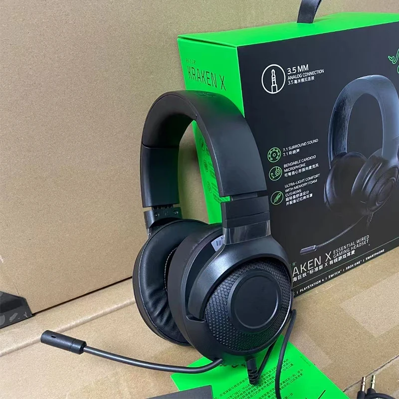 Проводные наушники для Razer Kraken X Essential Проводная игровая гарнитура 7 1 объемный