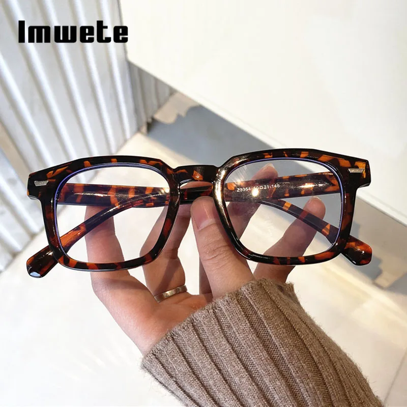 

Imwete 2022 Новая женская оправа для очков мужские компьютерные оптические очки с блокировкой сисветильник винтажные квадратные женские очки