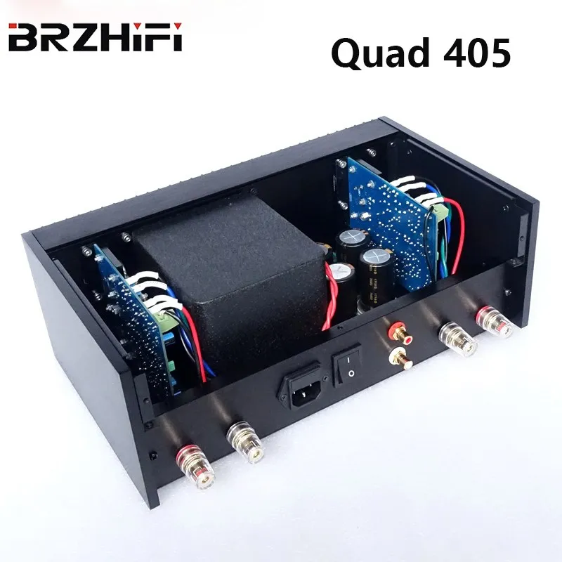 

BRZHIFI Audio Clone Classic British Quad 405 Power Amplifier Audiophile Home Theater Maximum Output Power 100W*2 Amp