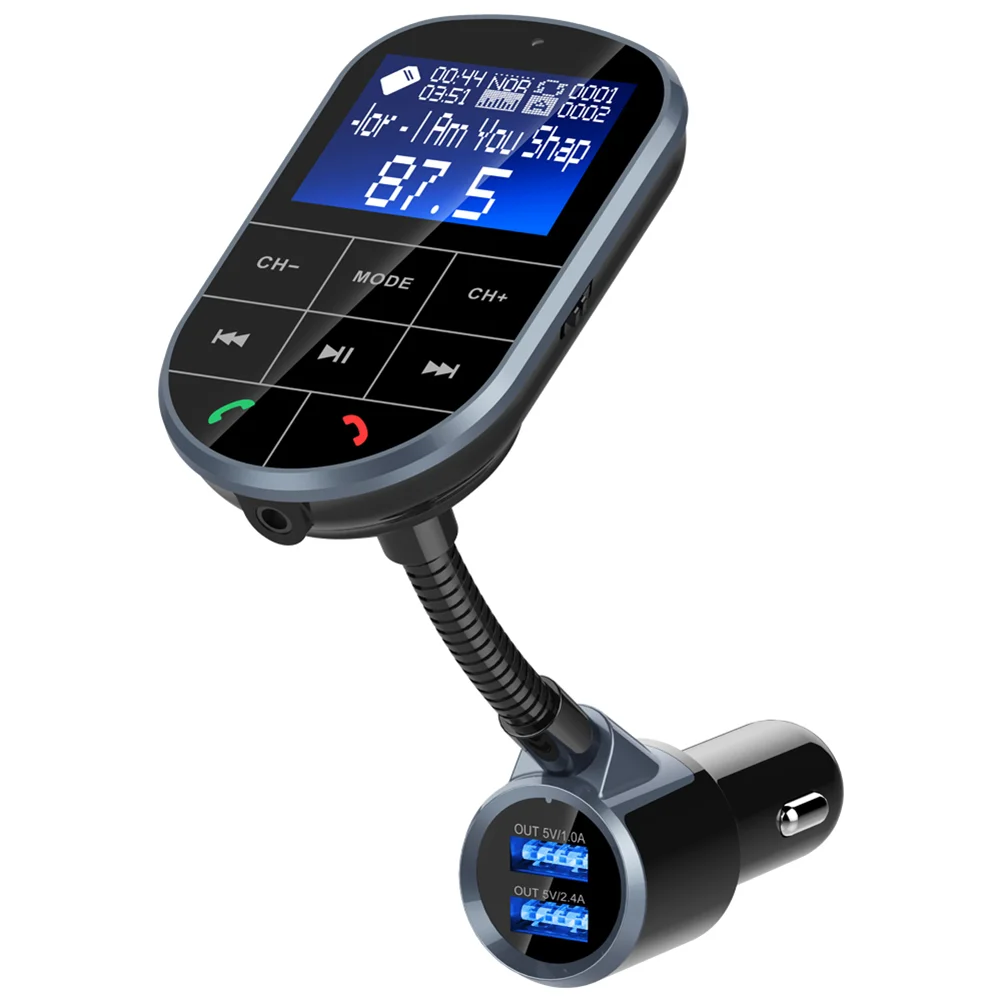 

1PC BC37 Car Handsfree LCD Display Dual USB Car MP3 Modulator for Car
