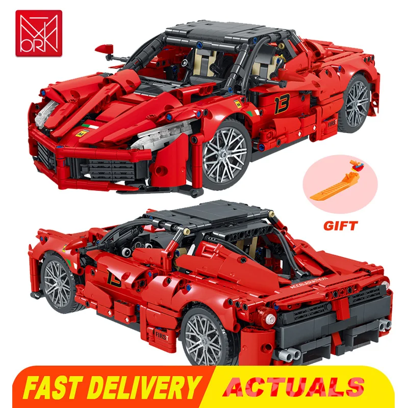 Совместим с высокотехнологичными строительными блоками Lego Mork Ferrari спортивный