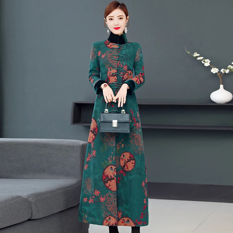 Женская куртка Xiangyun из пряжи на хлопковой подкладке высококачественная ретро