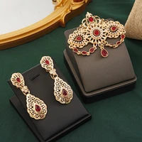 moroccan fashion gold jewelry brooches folk dress pins bridal earrings ladies party gifts