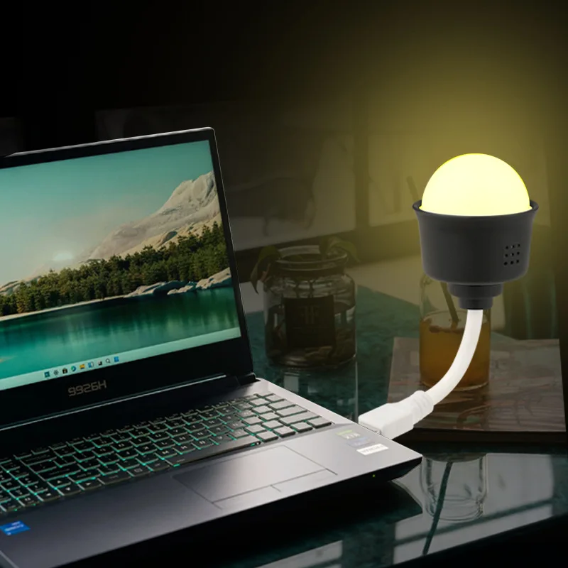 

USB Plug Lamp Mini Night Light Computer Mobile Power Charging Small Book Lamps LED Eye Protection Reading Light Desk Lighting