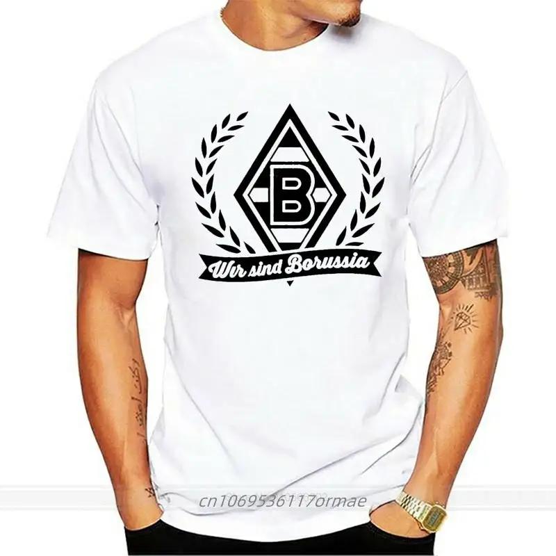 

Borussia Monchengladbach Germania Deutschland BORUSSIA-PARK fan Uomini T shirt casa verde Lars Stindl Mahmoud