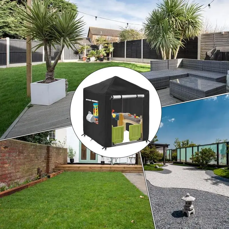 Открытый чехол для игрового домика водонепроницаемый ветрозащитный на молнии