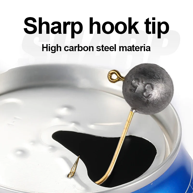 5 шт. джиг-головка 1 г 2 3 свинцовая рыбная головка для отсадки совместимая с любыми