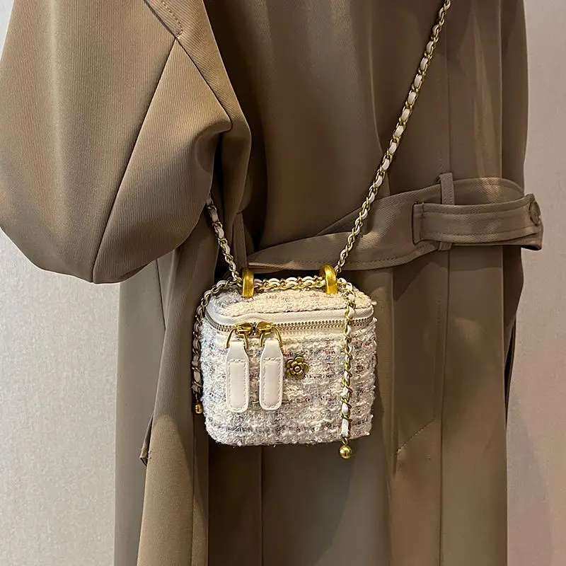 

New Mini Diamond Pattern Chain Shoulder Square Bag For Women Fashion Luxury Designer Crossbody Bags Sac A Main Femme Purple