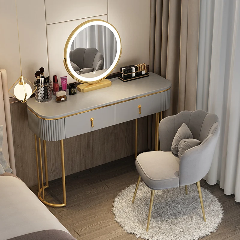 

Usb Light Dressing Table Nordic Organizer Style Luxury Bedroom Dressing Table Drawer Charm Meuble De Chambre Home Furniture