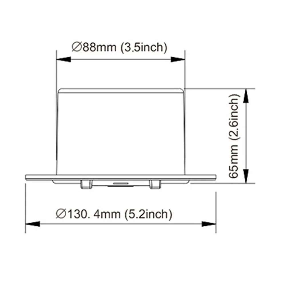 

RV Electrical Cable Cable Flap Round RV Cable Cover With UV Stabilized Constructed With UV Stabilized PP White Plastic