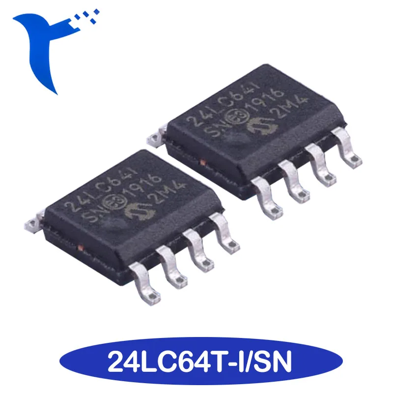 Новая Оригинальная микросхема памяти 24LC64T-I/SN посылка SOP-8