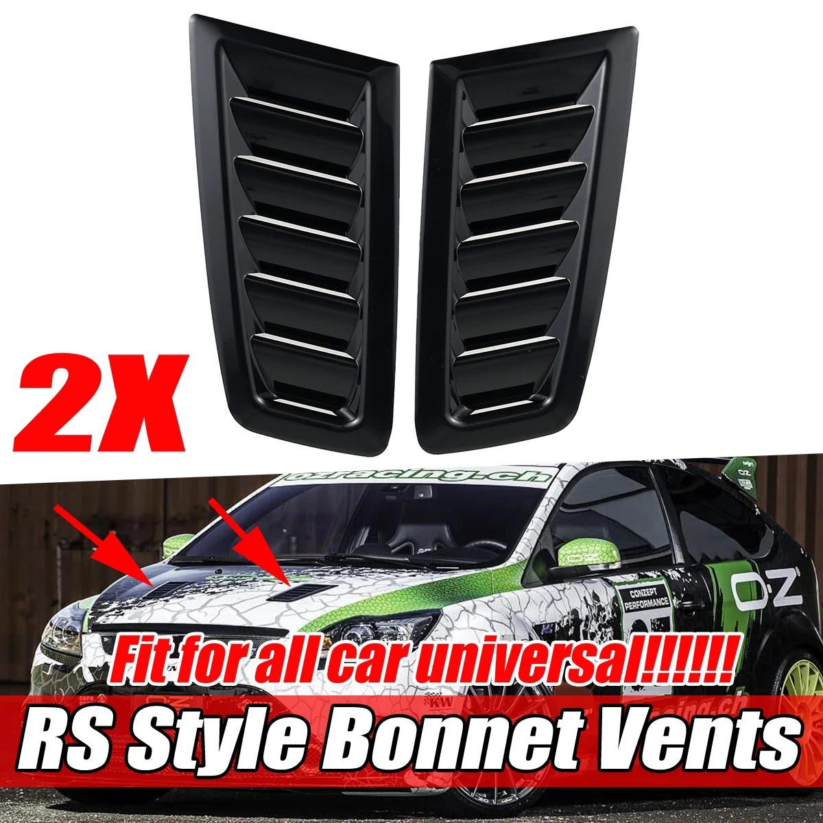 

2 шт., вентиляционные отверстия для капота Focus RS MK2