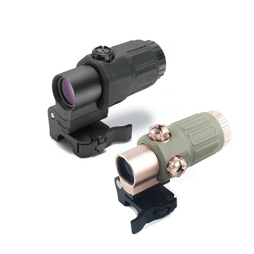 

Tactical G33 3X Magnifier Red Dot Scope Sights with Switch to Side Quick Detachable QD Mount for Outdoor Apply 551 552 553 558