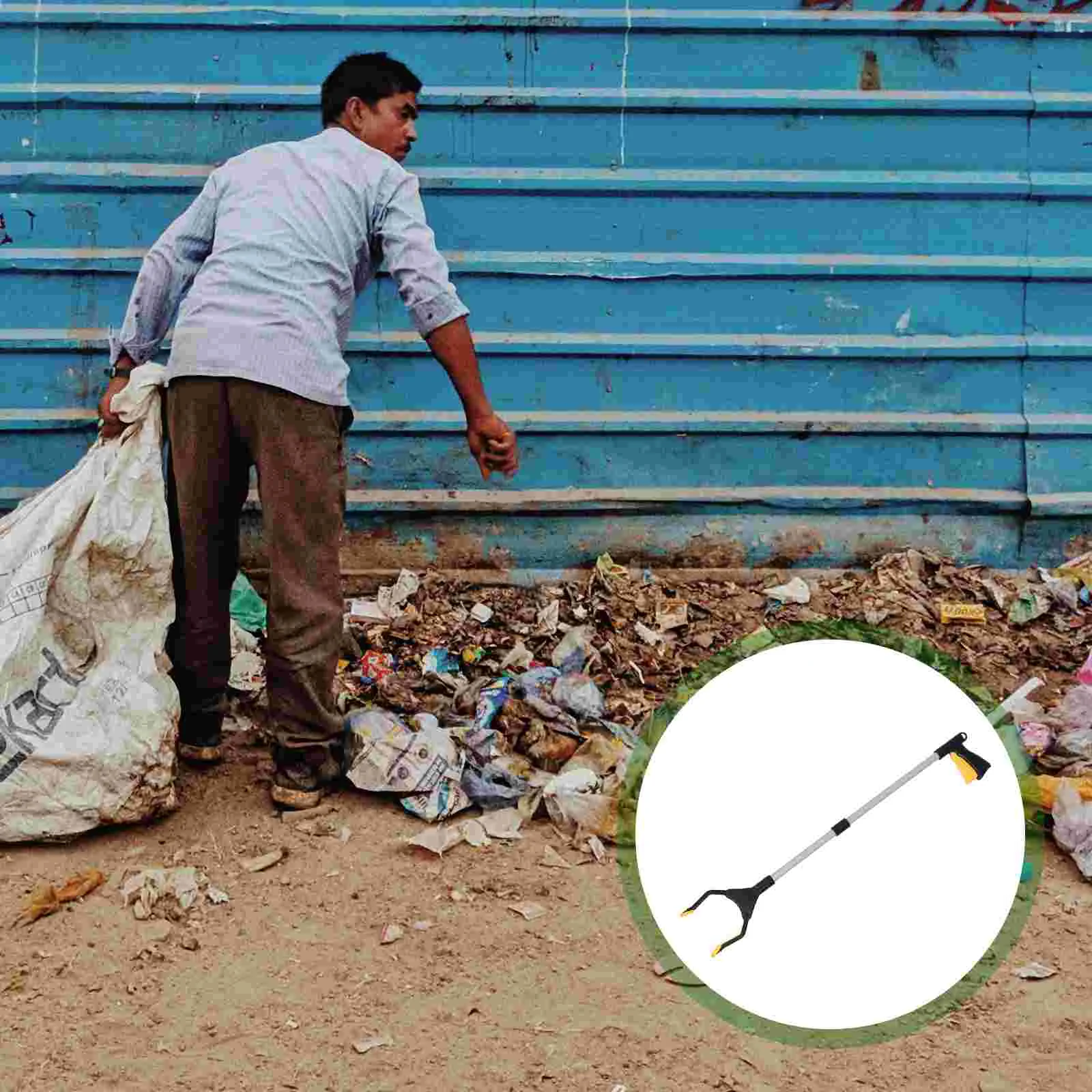 

Portable Garbage Grabbers Litter Pick-Up Tool Reacher Grabber for Indoor Outdoor