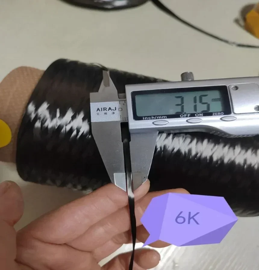 6k 50M Углеродное волокно Roving Пряжа Нить Проводящая нагревательная нить 4410MPa