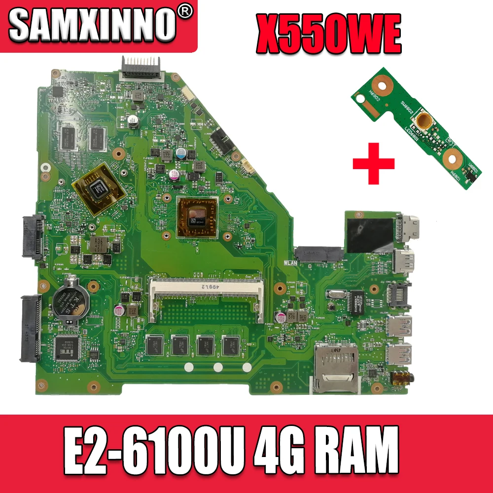 

Материнская плата X550WE для ноутбуков Asus X550W X550WE X550W D552W X552WE