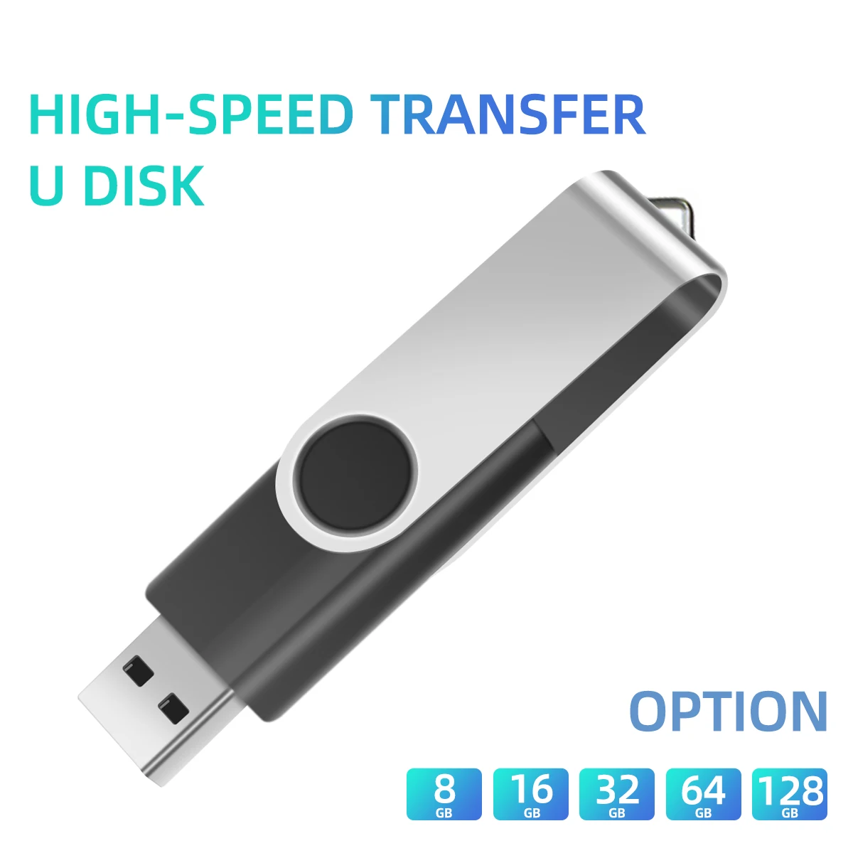 

USB флеш-накопитель USB 2,0, металлическая Флешка для телефона, планшета, ПК, 16 ГБ, 32 ГБ, 64 ГБ, высокоскоростная флешка, USB-флешка, U-диск