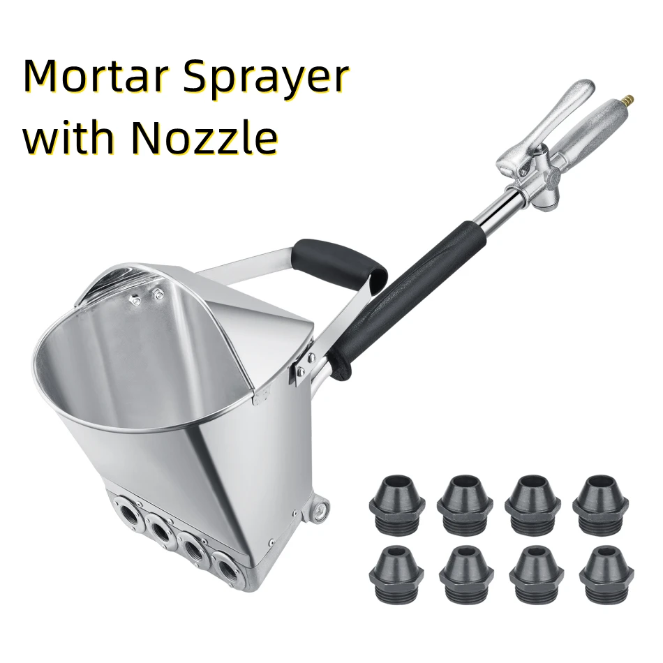 

Mortar Sprayer Wall Mortar Gun Stucco shovel Hopper Ladle Cement Spray Gun Air Stucco sprayer Plaster Hopper Gun