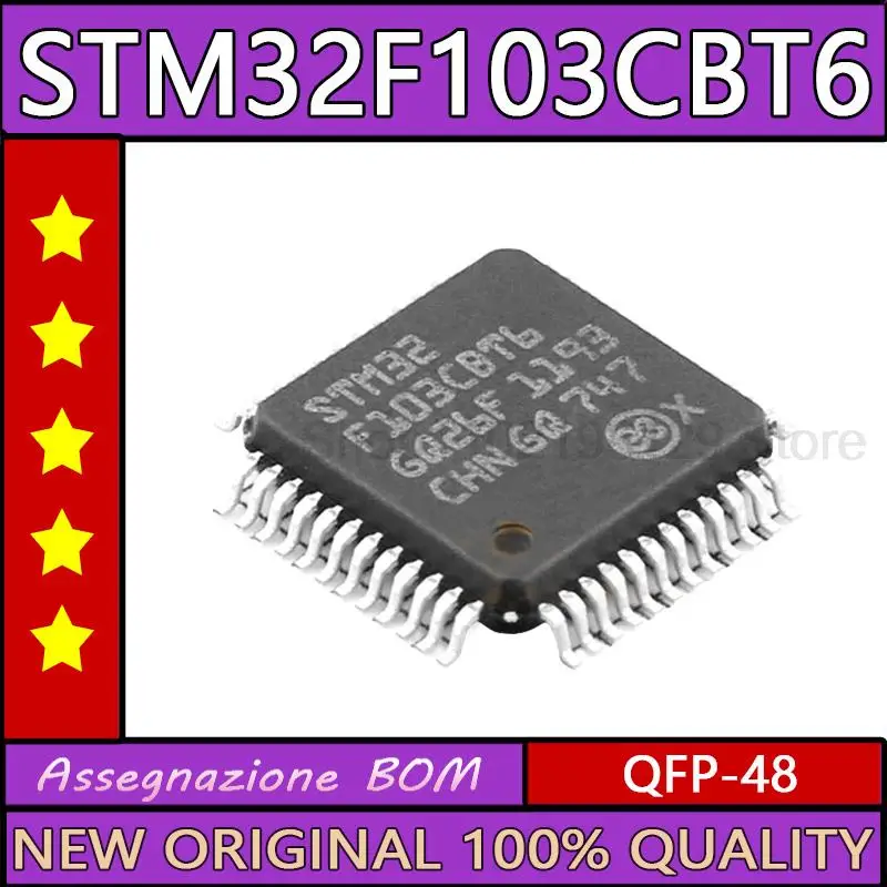 

Оригинальный микроконтроллер STM32F103CBT6, микроконтроллер STM32 LQFP48, микроконтроллер IC STM32F103 стандарта