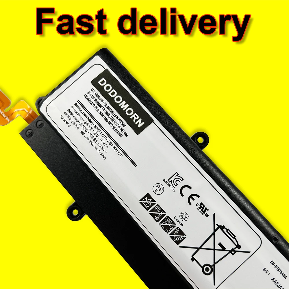 Для Samsung Galaxy View 18 4 ''SM-T670NZKAXAR SM-T670NZKAXAR SM-T670 SM-T677A Series EB-BT670ABA Аккумулятор для