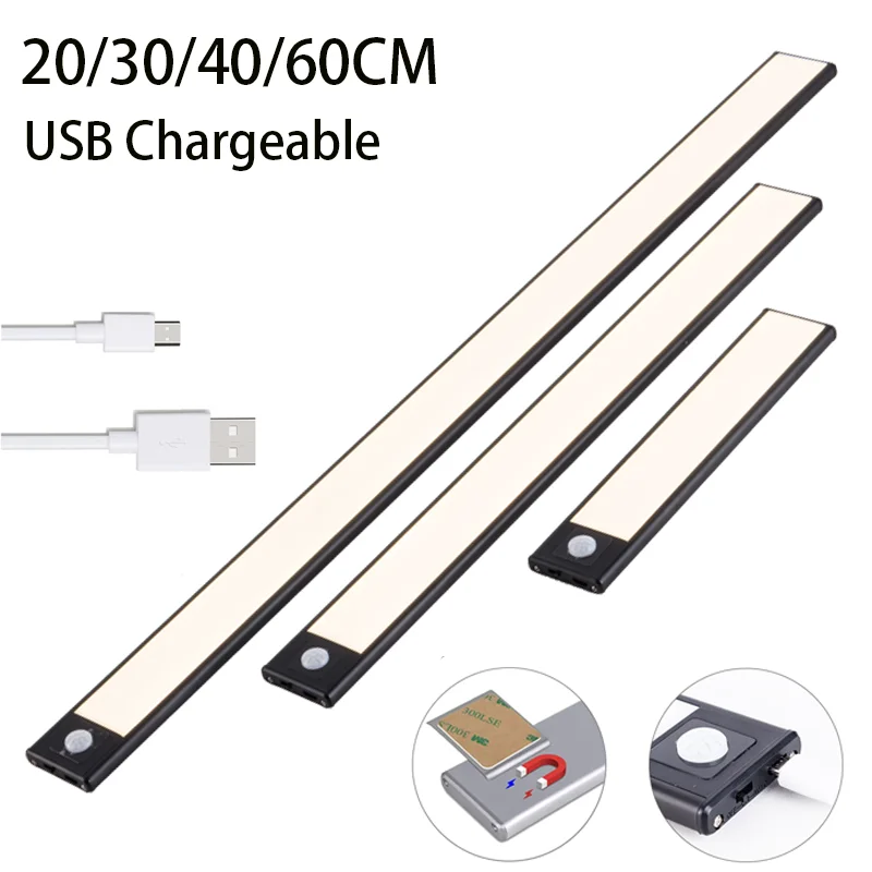 

Ultra Thin Led Light Under Cabinet Light Wireless Led Corridor Night Light Sensor Led Light Sensor In The Closet Wardrobe Type C