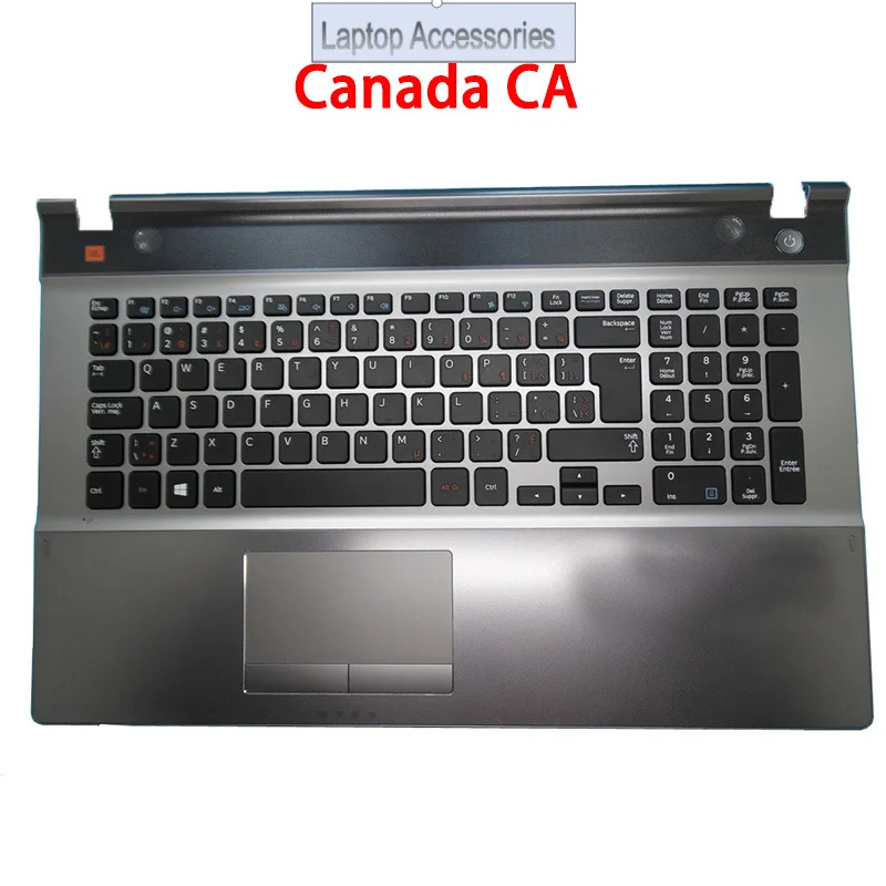 Фото HJ подставка для рук и клавиатура для ноутбука Samsung NP550P7C 550P7C Canada CA France FR Турция TR BA75-03790J BA59-03304J с тачпадом №1