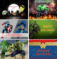 avengers hulk party banner photography anime print vinyl background professional child happy birthday photo backdrops decoration