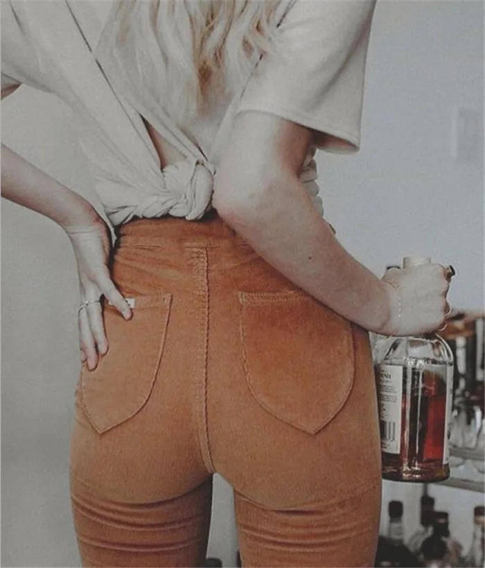 

Женские вельветовые брюки с карманами, повседневные однотонные тренировочные брюки с высокой талией и текстурной текстурой, Осень-зима 2022