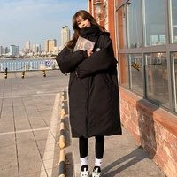 2021 style thick long sleeved fashion long loose cotton padded jacket womens padded jacket winter womens down padded jacket
