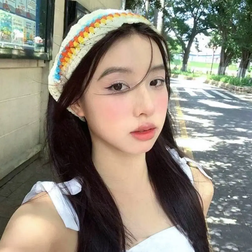 Женский вязаный крючком шарф в стиле ретро