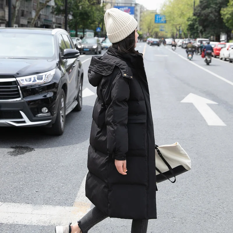 

Winter Coat Woman Medium-long Cotton Parka Famale Korean Warm Hooded Jacket Women Clothing Casaco Feminino Inverno SQQ90