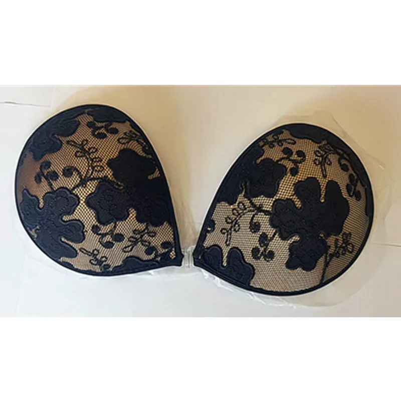 New Lace Push Up Invisible Women Adhesive Strapless Backless Solid Bra Sticky Silicone Nipple Cover Underwear Bust Breast Pads