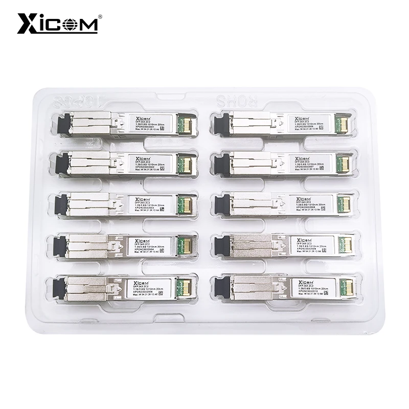 1.25G/2.5G XPON Stick SFP ONU With MAC SC Connector 1310nm/1490nm DDM Pon Module Ont 20KM Modem OLT ONU MAC XPON=EPON/GPON