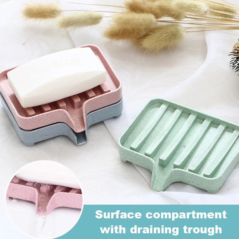 

Креативная экологически безопасная Коробка для мыла из пшеничной соломы, держатель для мыла в ванной комнате, коробка для хранения мыла