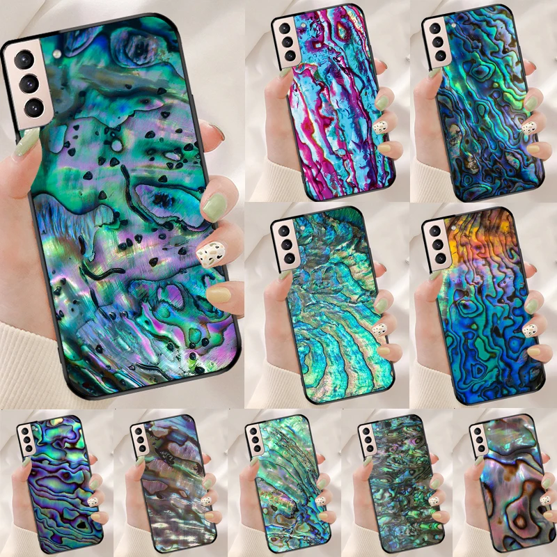 Фото Чехол Abalone Sea Shell Texture Funda для Samsung Galaxy S25 Ultra S9 S10 S20 S21 FE S22 S23 Plus S24 Ultra, чехол для телефона №1