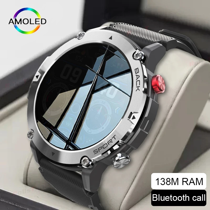 Rollstimi Smart Watch Men 2022 Bluetooth Call Custom Watch Face Long Standby Sport Smartwatch 360*360 HD Large Screen For HUAWEI