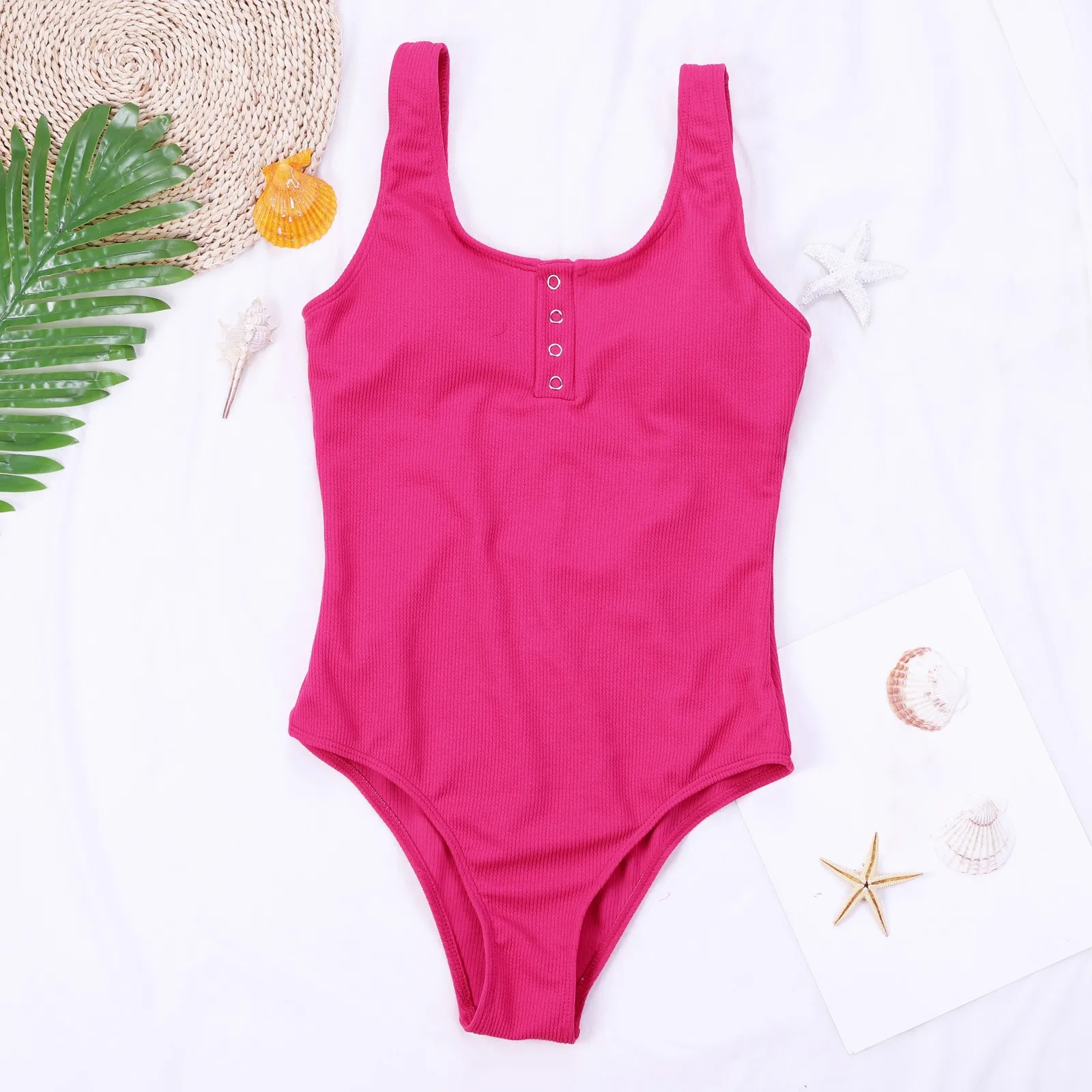 

2022 Цельный купальник, сексуальный женский однотонный купальник, женский купальный костюм, пляжный монокини с открытой спиной, купальник, же...