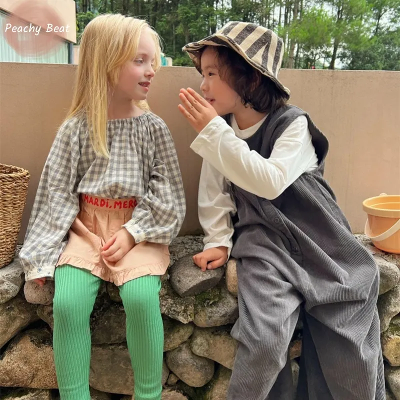 Хлопковая рубашка в клетку с длинным рукавом на возраст 18-10 лет