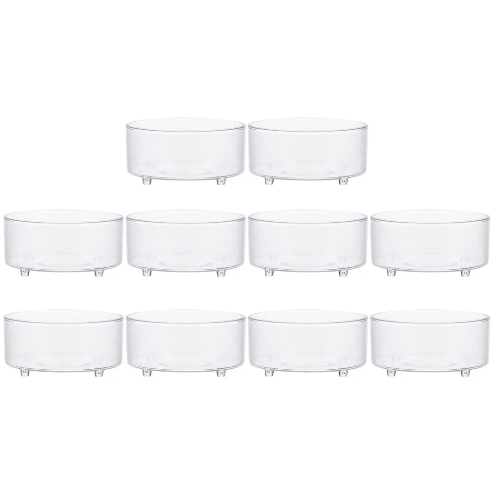 

Acrylic Decorative Reptile Bowl Water Dish Terrarium Feeding Container Pet Supply
